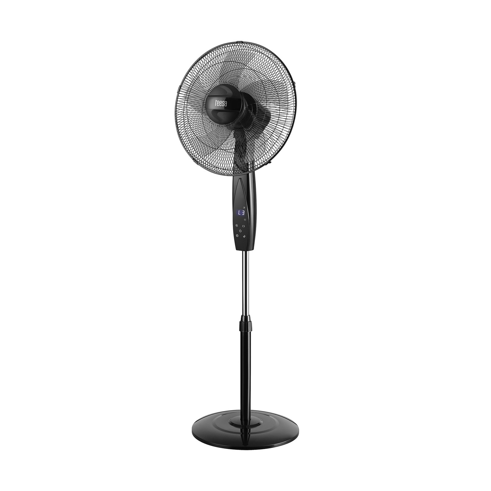 Teesa ανεμιστήρας δαπέδου 17″/44cm 50W με τηλεχειριστήριο TSA8065 μαύρος